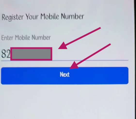 Enter Mobile Number