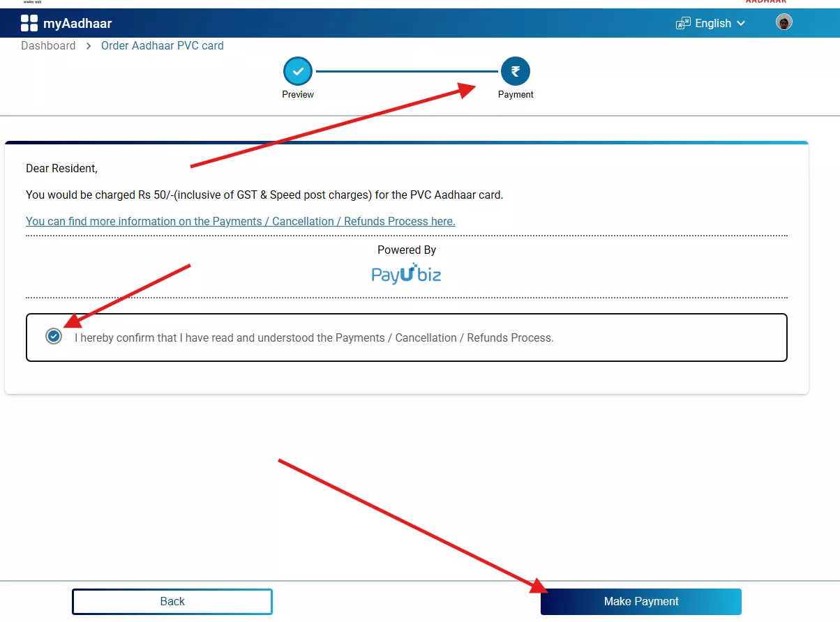 pvc aadhaar card kaise order kare
